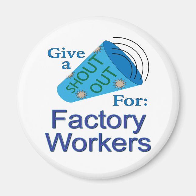 Imã Gritar para Trabalhadores de Fábrica (Frente)
