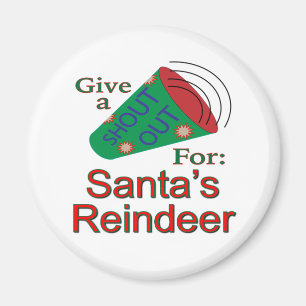 Imã Grite por Papai noel Reindeer