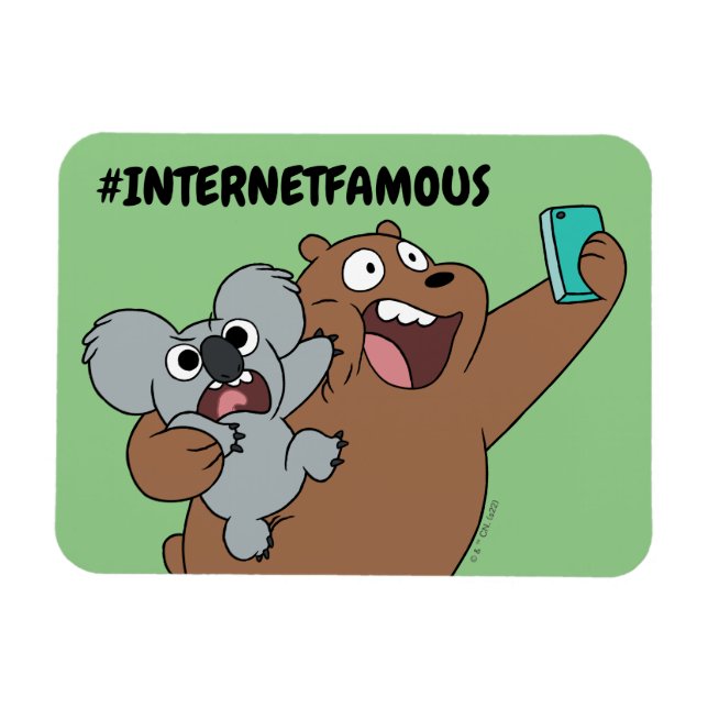 Ímã Grizz & Nom - #InternetFamous (Horizontal)