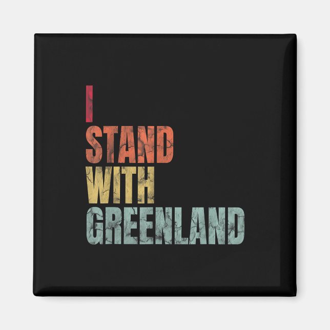 Imã Groenlândia I Stand With Groenlândia (Frente)