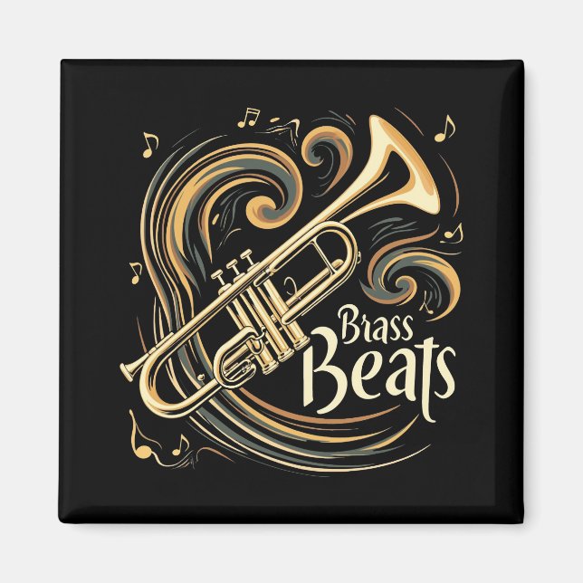 Imã Groove do Jogador de Trompete do Brass Beats (Frente)