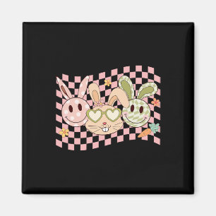Imã Groovny Bunny Sorria Rosto Felz pascoa Dia Coelho 