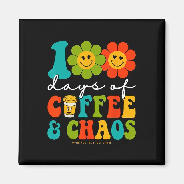 Imã Groovy 100 Dias De Café E Professora De Caos 100 D (Frente)