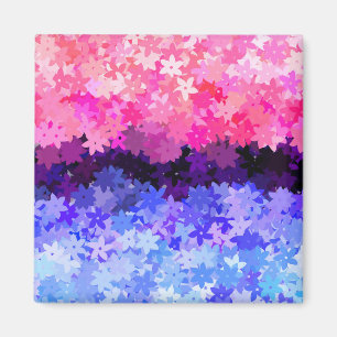 Imã Groovy Boho Excêntrico Retro Floral Orgulho Omniss