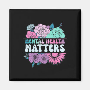 Imã Groovy Flower Retro Mental Health Importa Awarenes