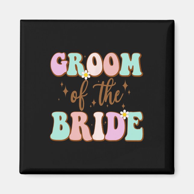 Imã Groovy Groom Da Mãe Chá de casamento Da Noiva De (Frente)