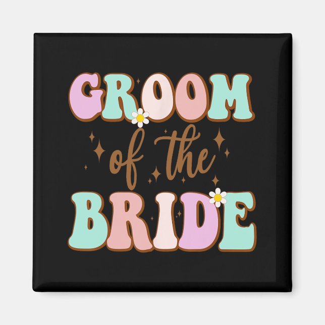 Imã Groovy Groom Da Mãe Chá de casamento Da Noiva De (Frente)