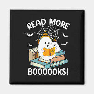 Imã Groovy Halloween Ghost Leia Mais Livros Bibliotecá