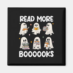 Imã Groovy Halloween Ghost Leia Mais Livros Bibliotecá