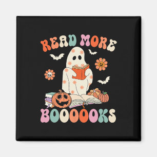 Imã Groovy Leia Mais Livros Ghost Boo Engraçado