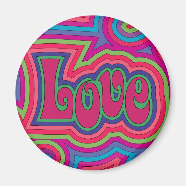 Imã Groovy Love Magnet (Frente)