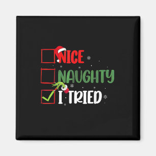 Imã Groovy Nice Naughty, Eu Tentei O Natal De 2024 Pap