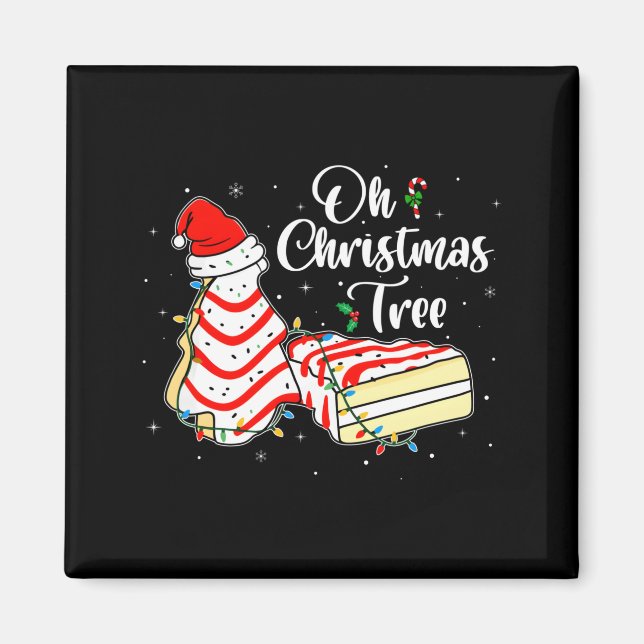 Imã Groovy Oh Christmas Tree Cakes Debbie Becky Jen Ca (Frente)