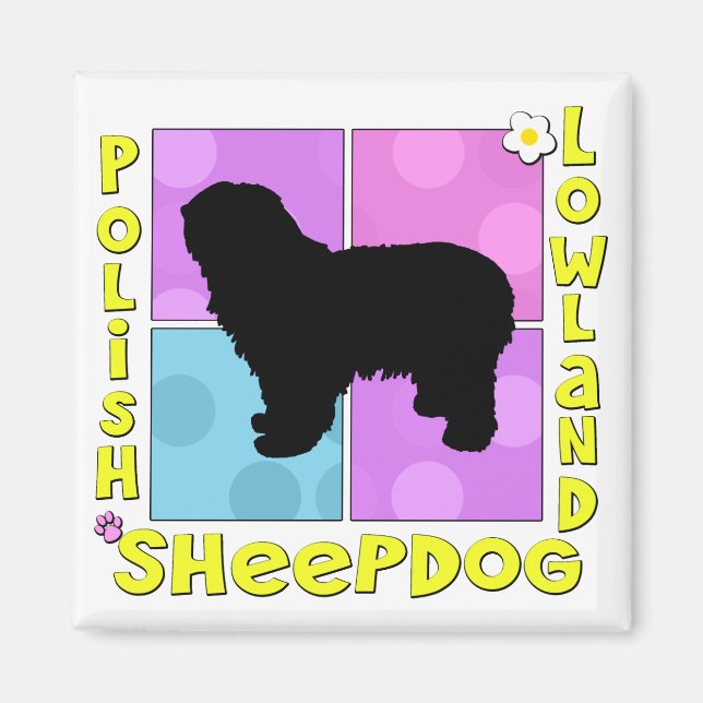 Imã Groovy Polska Lowland Sheepdog (Frente)