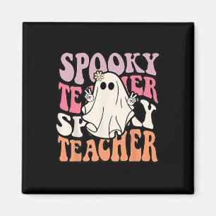 Imã Groovy Retro Halloween Spooker Trick Ou Chá
