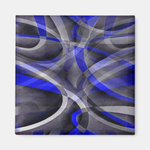 Imã Groovy Royal Blue e Cinza Arrancadas Linha Pa