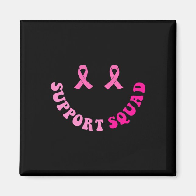 Imã Groovy Support Squad Breast Cancer Sensibilização  (Frente)