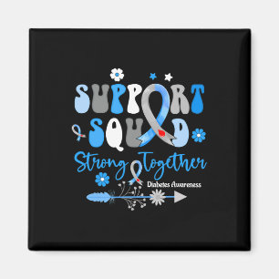 Imã Groovy Support Squad Ribbon T1d Sensibilização par