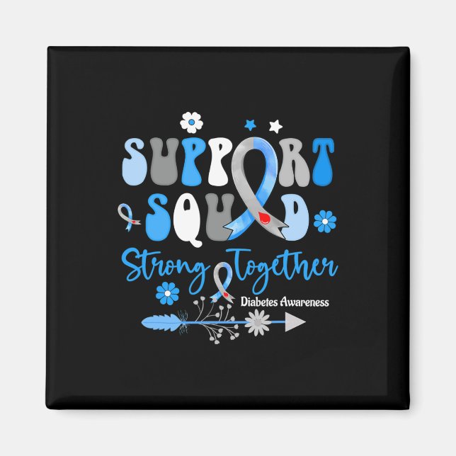 Imã Groovy Support Squad Ribbon T1d Sensibilização par (Frente)