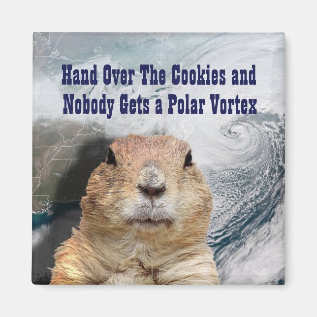 Imã Groundhog Day Polar Vortex (Frente)