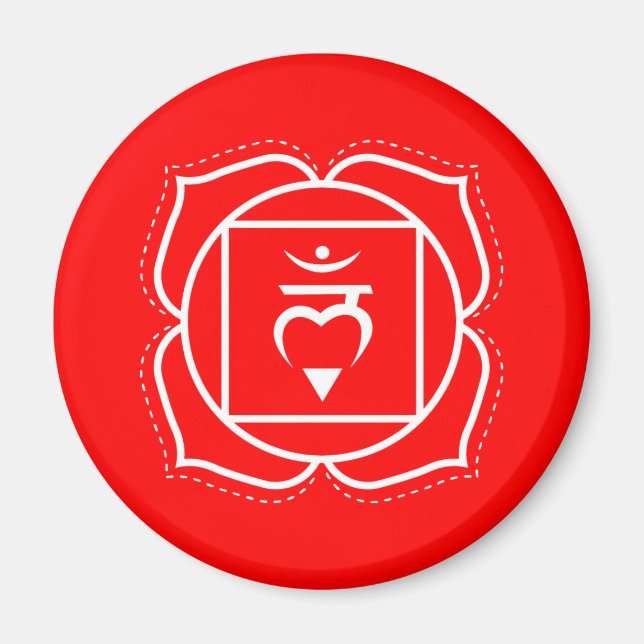 Imã Grouning Energy Red Root Chakra (Frente)