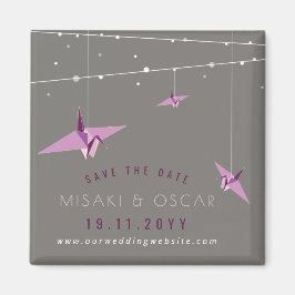 Imã Gruas De Papel Puro E Luzes De Fada Guardam A Data