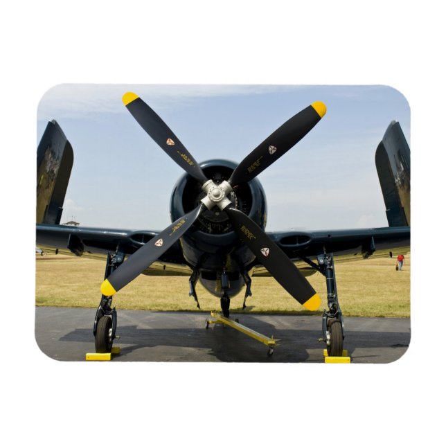 Ímã Grumman F8F Bearcat caça embarcado da Marinha em (Horizontal)