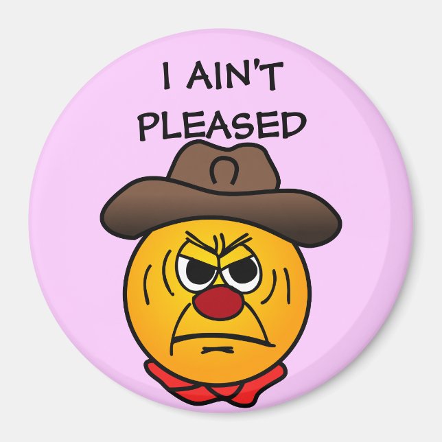 Imã Grumpey Cowboy Enrugado (Frente)