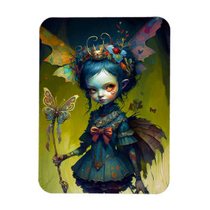 Ímã Grumpy Fairy Pixie Fantasy Art