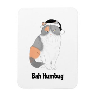Ímã Grumpy Katie Bah humbug imã de geladeira de Natal