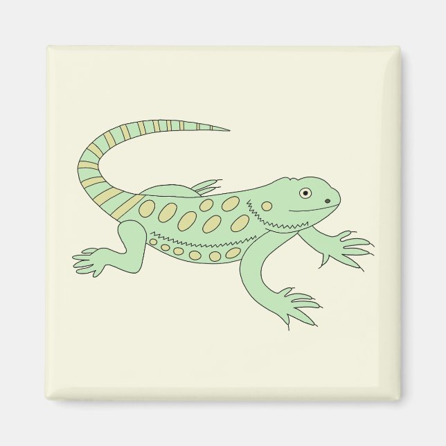 Imã Grüner Leguan (Frente)