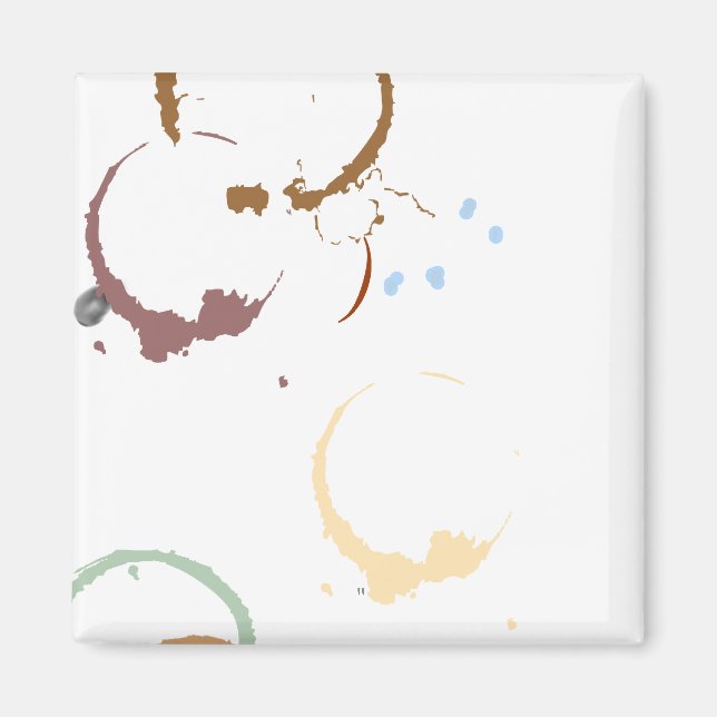 Imã Grunge Coffestain Magnet (Frente)