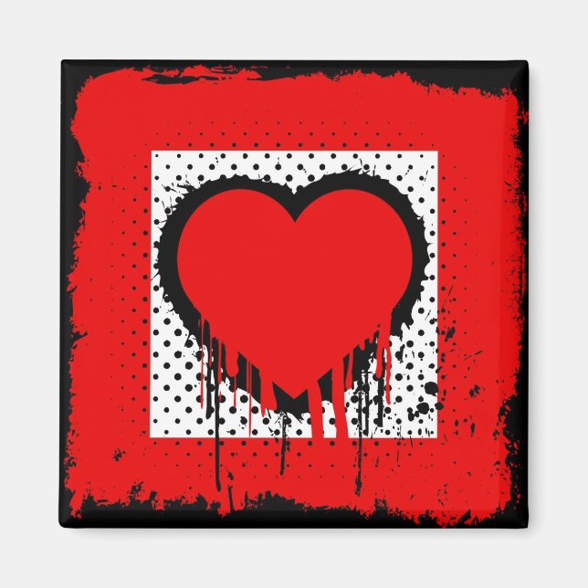 Imã Grunge love (Frente)