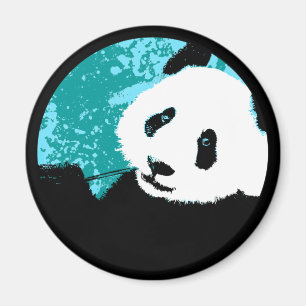 Imã grunge panda.
