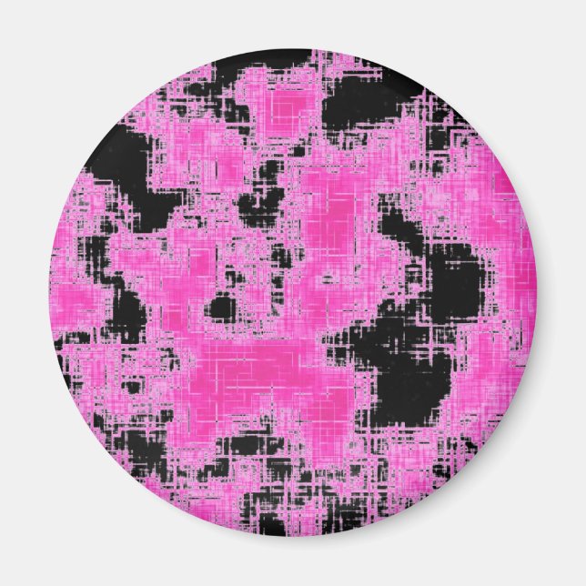 Imã Grunge Rosa (Frente)