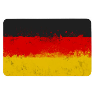 Ímã Grunge Splatter Painted Flag da Alemanha