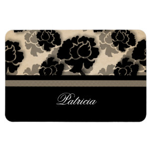 Ímã Grungy Floral Decadence Flexi Magnet, Marfim