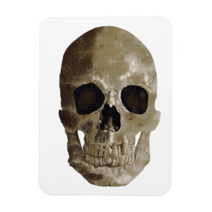 Ímã Grungy Skull Halloween