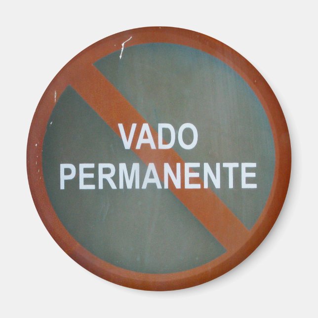 Imã Grungy Street Sign (Frente)