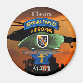 Imã Grupo das Forças Especiais da 5 Verde Beretas SFG 