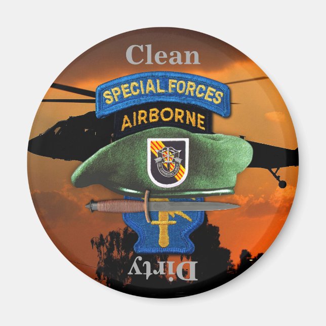 Imã Grupo das Forças Especiais da 5 Verde Beretas SFG  (Frente)