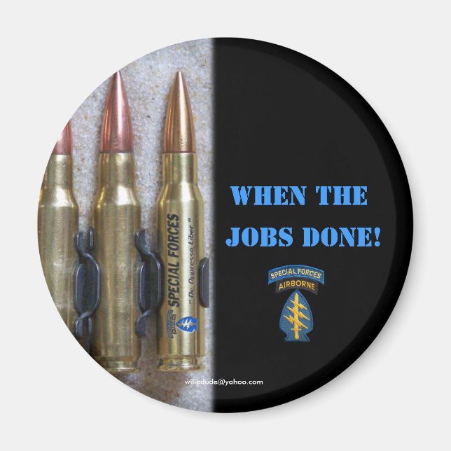 Imã grupo de forças especiais berets verdes sfg sf (Frente)