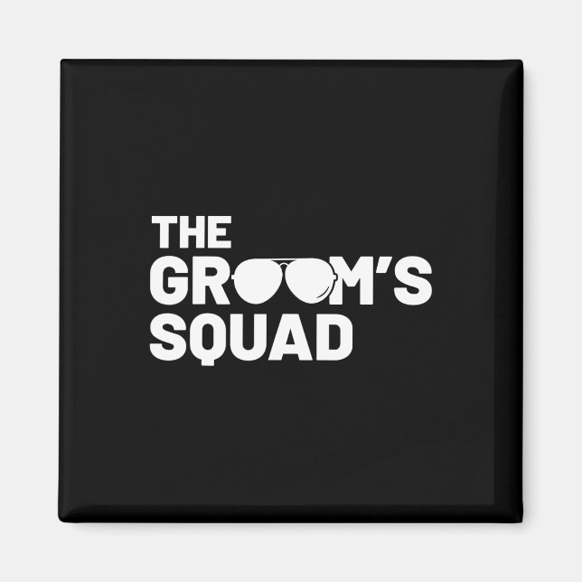 Imã Grupo de padrinhos de casamento para Solteiros de  (Frente)