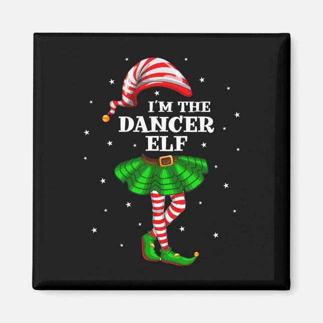 Imã Grupo Familiar Eu sou o Dançarino Elf Natal (Frente)