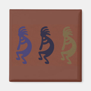Imã Grupo Kokopelli de Flute Playing Figures