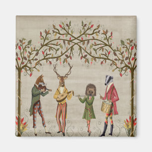 Imã Grupo Minstrel de Animais das Florestas