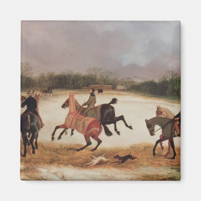 Imã Grupos que exercem cavalos de corrida (Frente)
