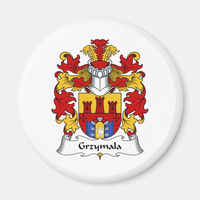Imã Grzymala Family Crest (Frente)