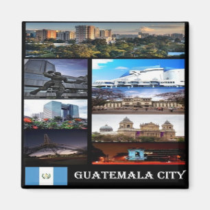 Imã GT - Cidade da Guatemala - Mosaico de Colagem