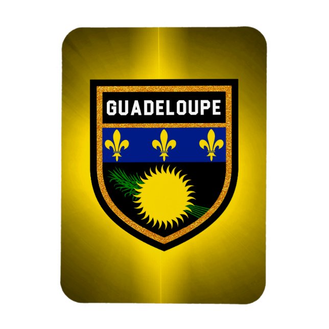 Ímã Guadeloupe Flag (Vertical)